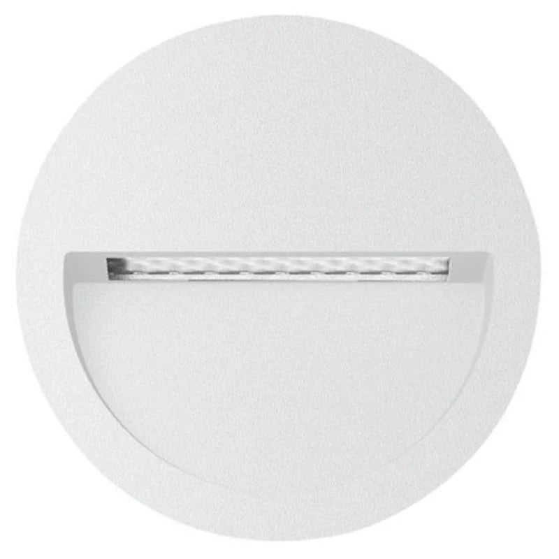 Zac Round LED Recessed Wall Light