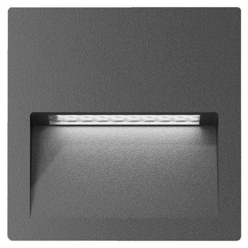 Zac Square LED Recessed Wall Light