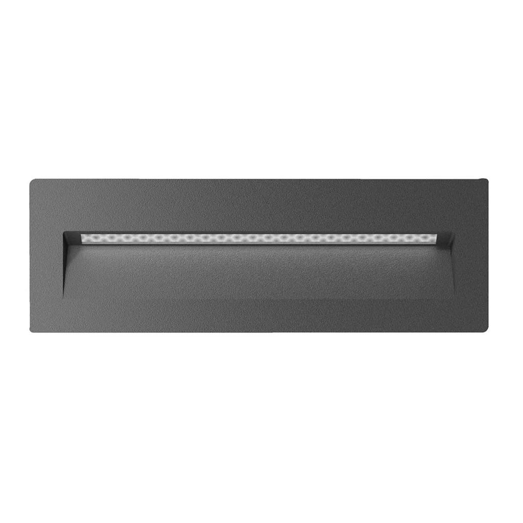 Zac Rectangular LED Recessed Wall Light