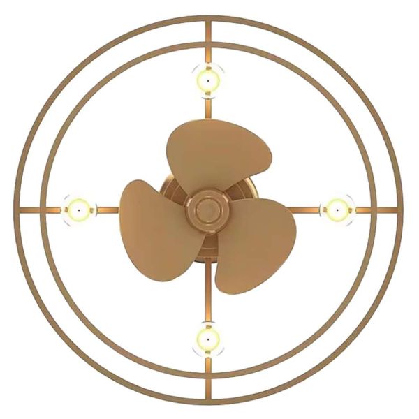 Deco Gold Fan + Light CTC