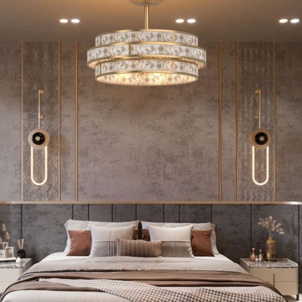 Deco Gold Fan + Light CTC