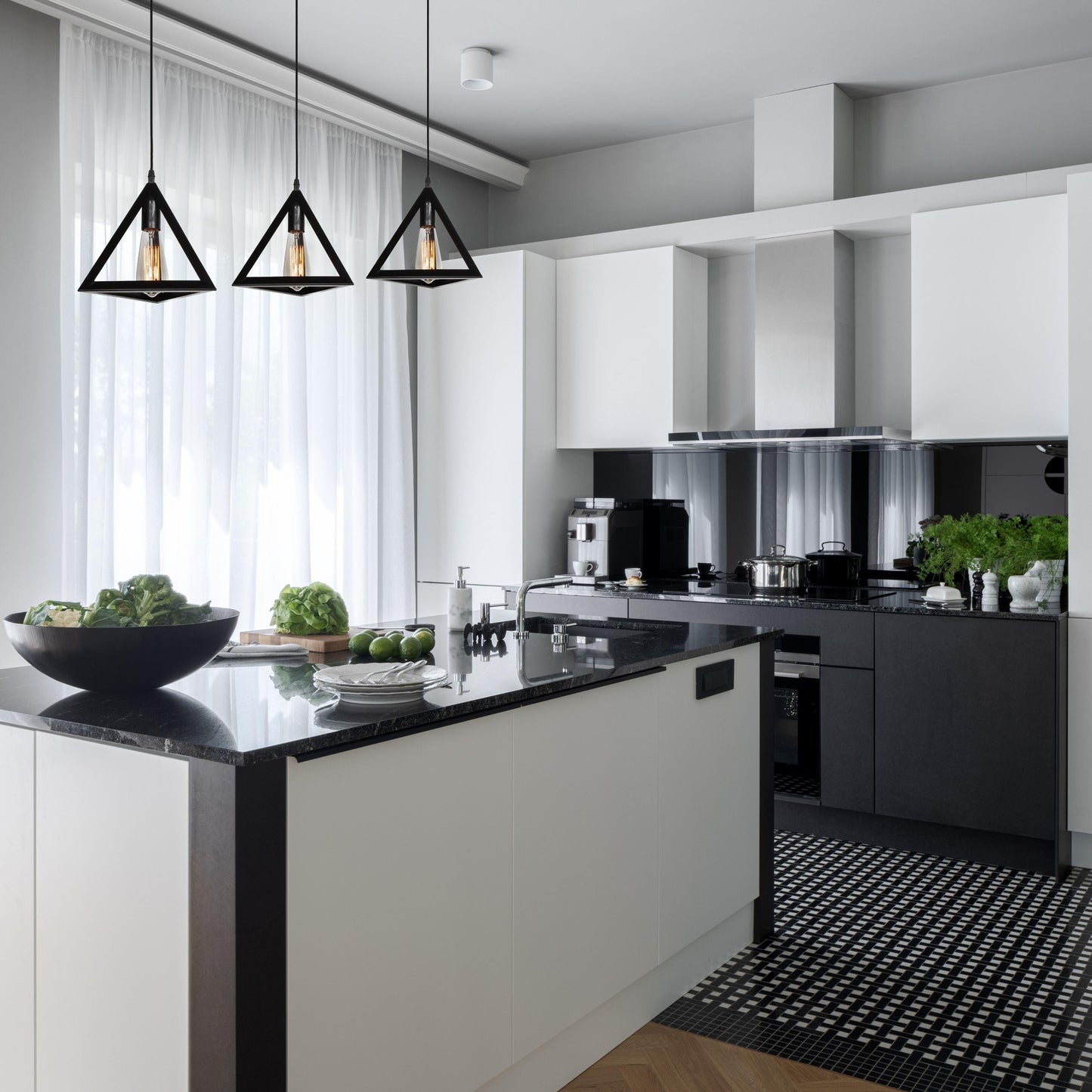 EQUATOR - Vintage Triangle Pendant - EQUATOR - 1 Light Pendant - V&M IMPORTS Australia