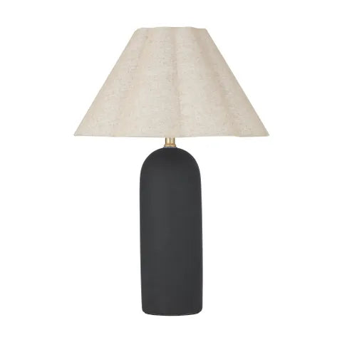 Florence Ceramic Table Lamp Black