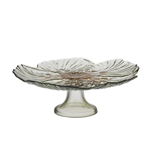 Abigail Glass Footed Cake Plate
