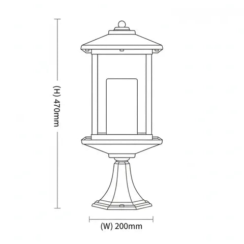 Barnet Pillar Mount Black