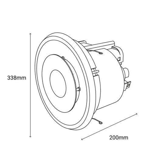 Extract Halo 290 Bathroom Exhaust Fan with LED