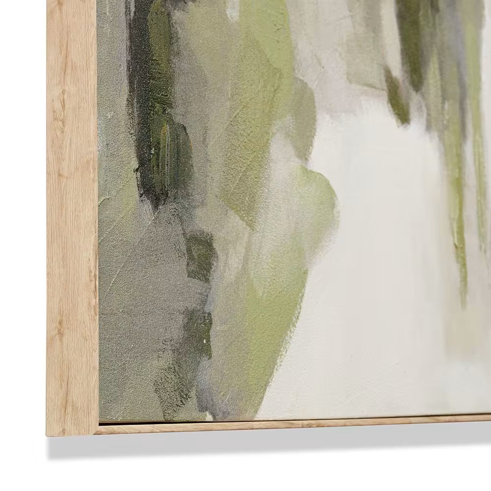 Thando Hand Painted Wall Art Green