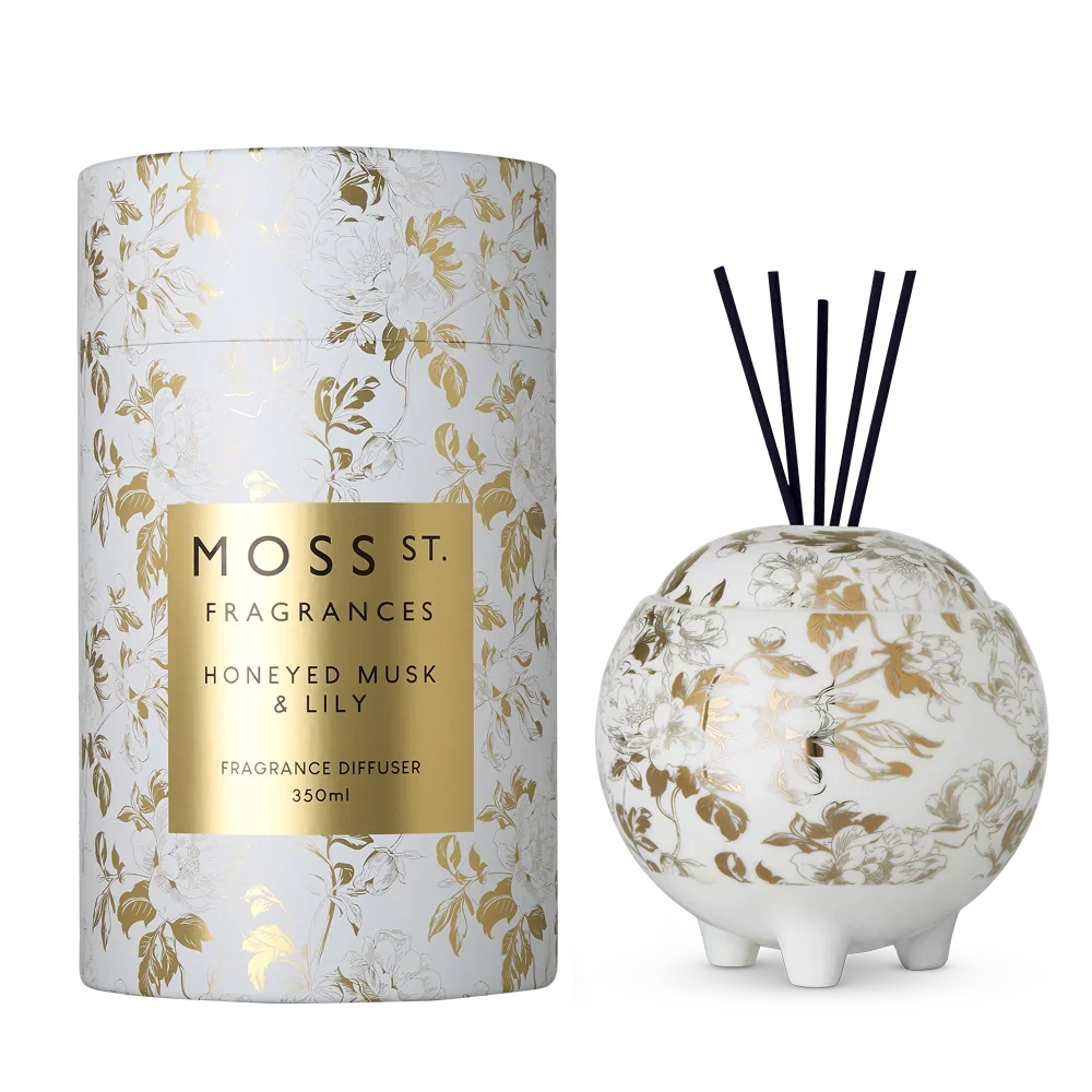 Honeyed Musk & Lily Ceramic Diffuser 350ml