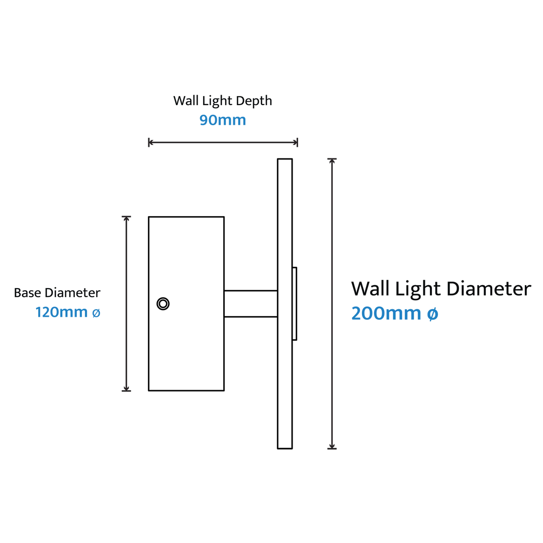 Calibo Bower Modern Alabaster Stone Round Wall Light - Brass