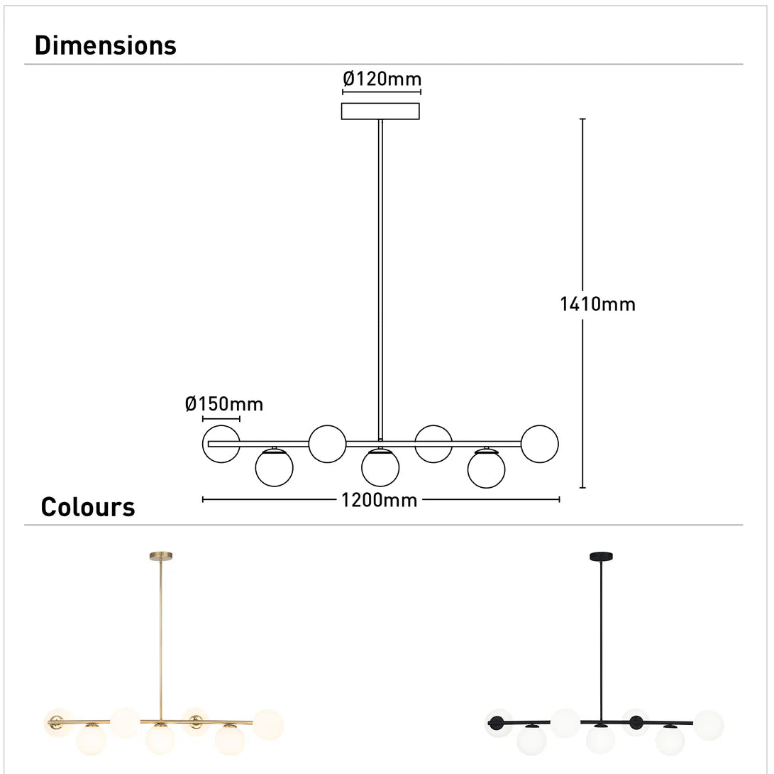 Preston 7 Light Pendant