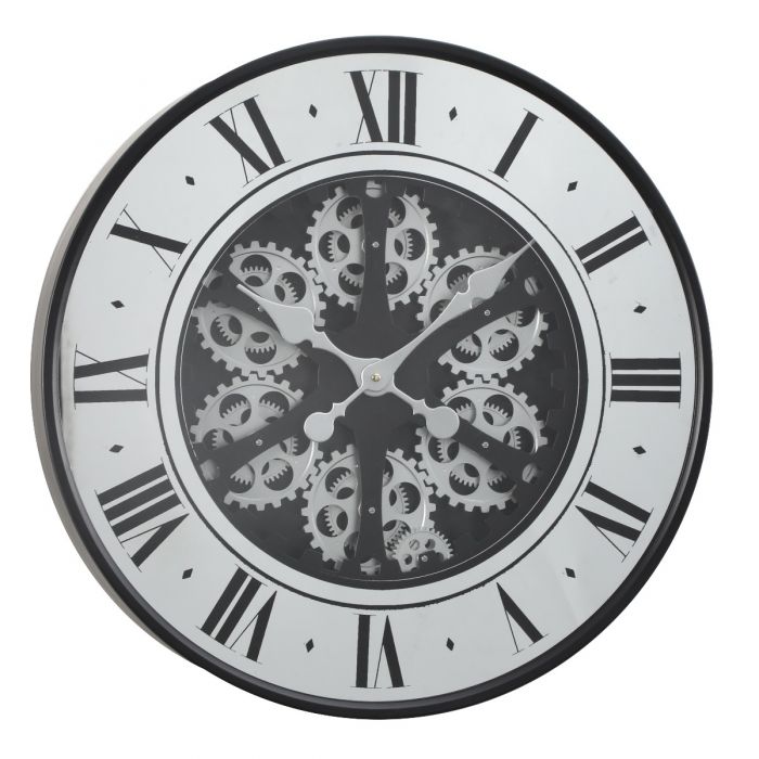 TQ-Y731 ROUND FRENCH MIRRORED CLOCK