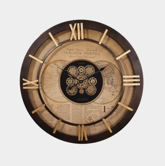 TQ-E246 Round 80cm 1968 Navigator Map Wall Clock