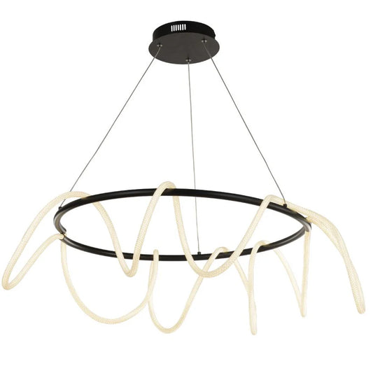 Round LED Rope Light Matte Black
