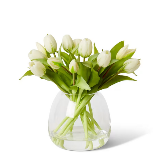 Tulip Petite White - 28 x 28 x 28cm