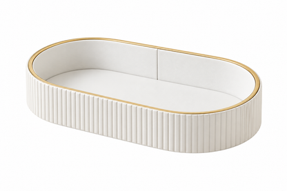 Olivia Ribbed Oval Tray