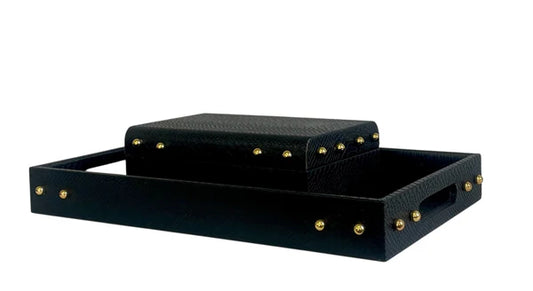 Black Studded Tray