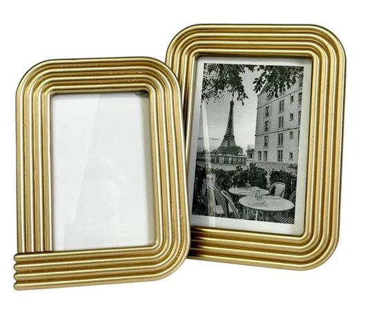 Gold Ridged Deco Frame