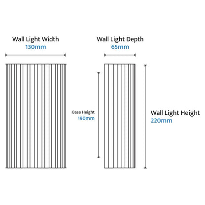 Calibo Orville Travertine Up/Down Wall Light