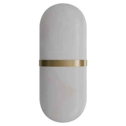 Calibo Bower Alabaster Stone Capsule Wall Light