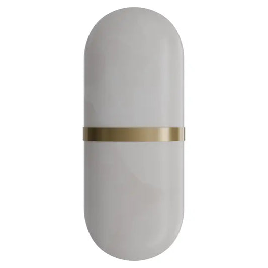 Calibo Bower Alabaster Stone Capsule Wall Light