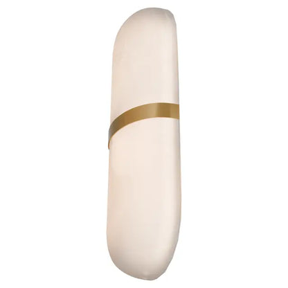 Calibo Bower Alabaster Stone Capsule Wall Light