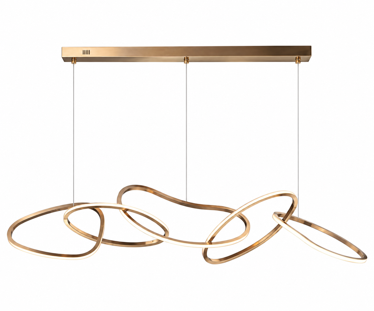 Aurora Gold Pendant Bar Light