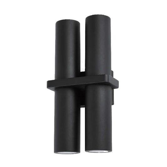 Nathasa 14 Double 4 Light Black Exterior Up and Down Wall Light