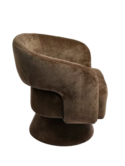 Harper Swivel Chocolate Accent Chair