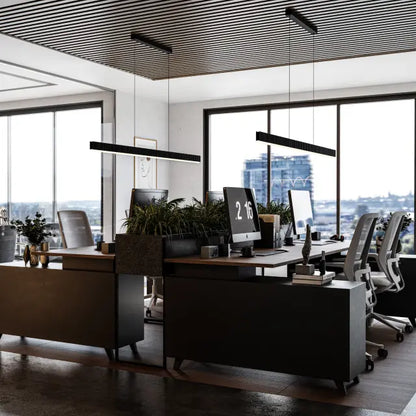 Calibo Prinia Modern Fluted Linear Pendant Light