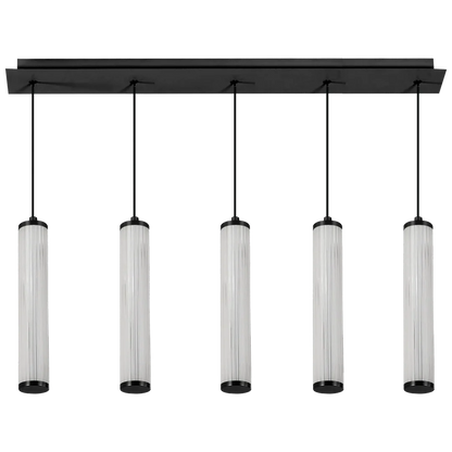 Calibo Charm Modern Fluted 5 Light Linear Pendant