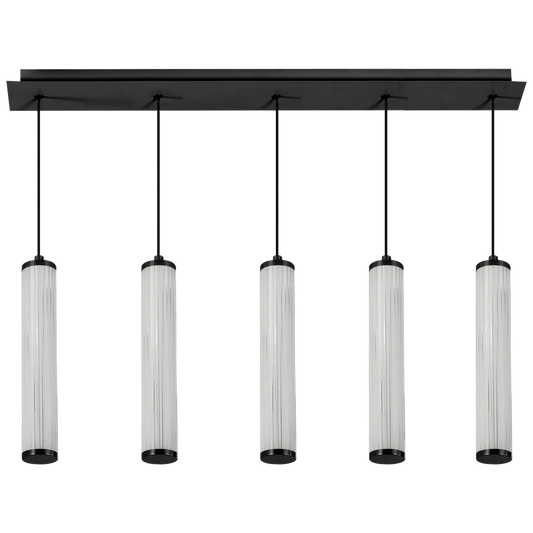 Calibo Charm Modern Fluted 5 Light Linear Pendant