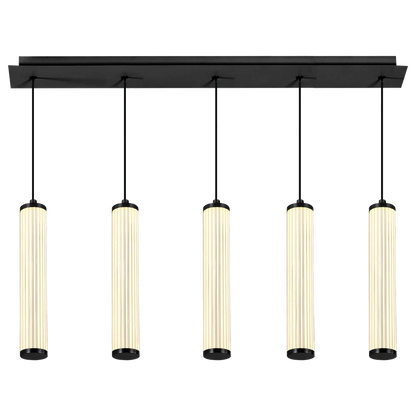 Calibo Charm Modern Fluted 5 Light Linear Pendant