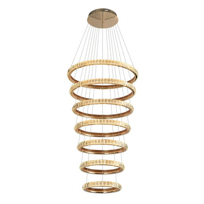 Kathleen 7 Ring Crystal Pendant