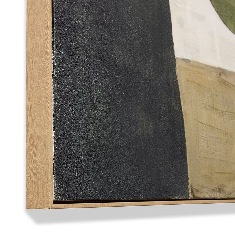 Sinazo I Hand Painted Wall Art Green Brown