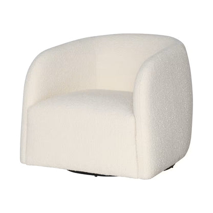 Ashton Swivel Boucle Ivory Accent Chair