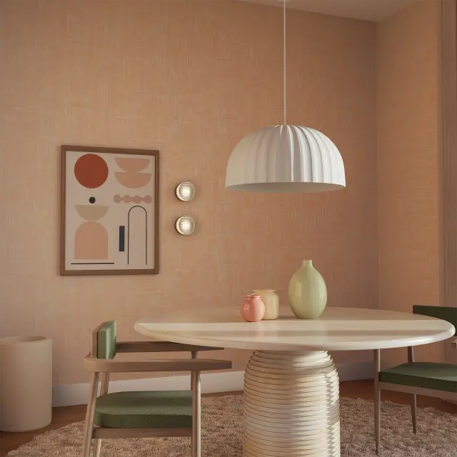 Calibo Rachis Modern Minimalist Fluted Dome Pendant