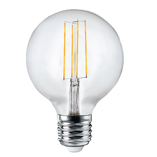 8w G125 Round LED Filament Globe