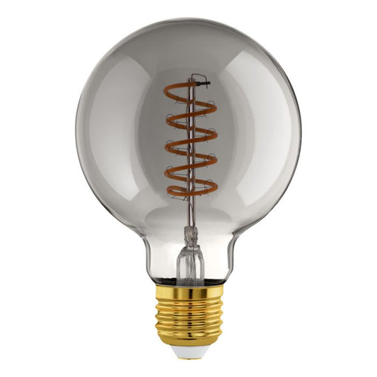 4w G95 LED Transparent Black Globe