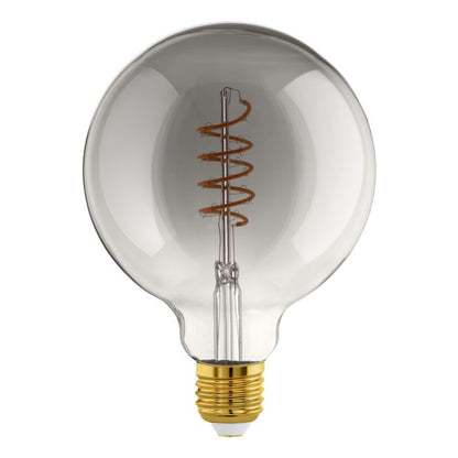 4w G125 LED Transparent Black Globe