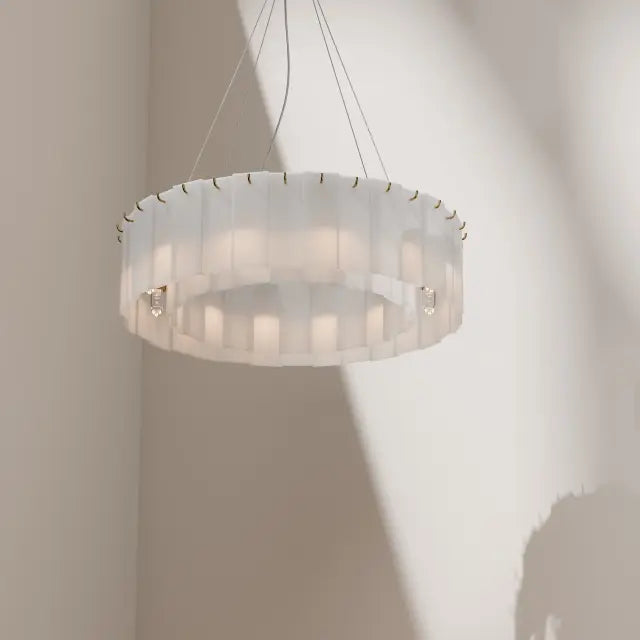 Calibo Mirage 12 light Alabaster Stone 600mm Round Pendant