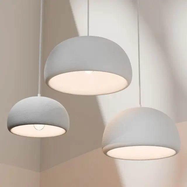 Calibo Passerine Wabi Sabi Textured Dome Pendant Collection