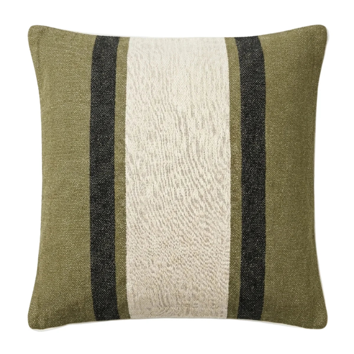 Alpine Olive Stripe 50x50 Cushion