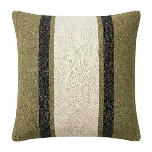 Alpine Olive Stripe 50x50 Cushion