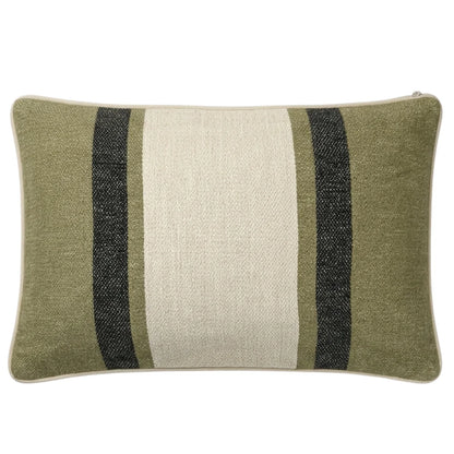 Alpine Olive Stripe 30x50 Cushion