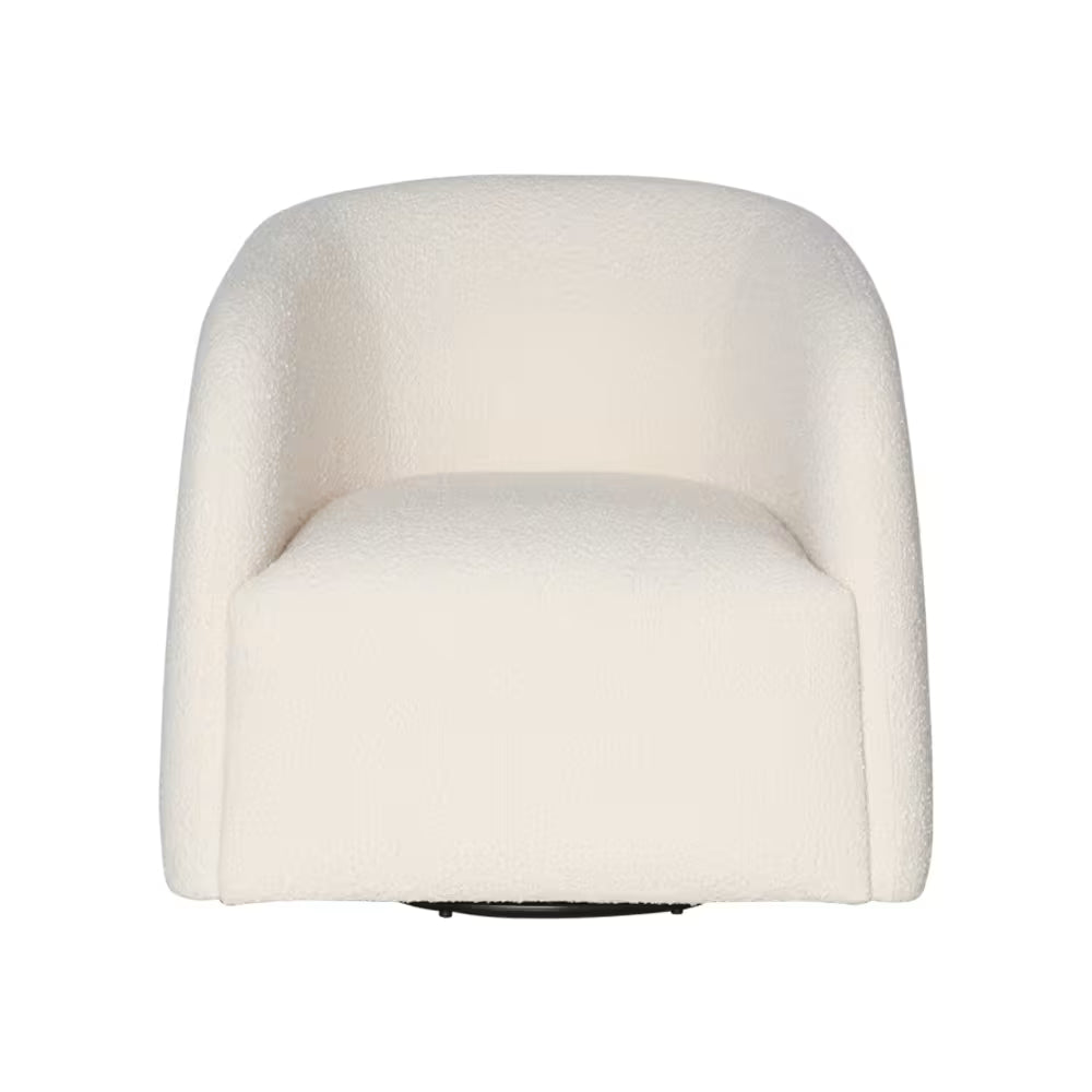 Ashton Swivel Boucle Ivory Accent Chair