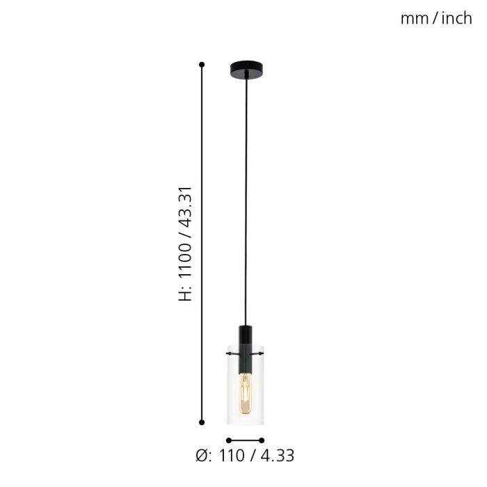 Montefino Single Glass Pendant