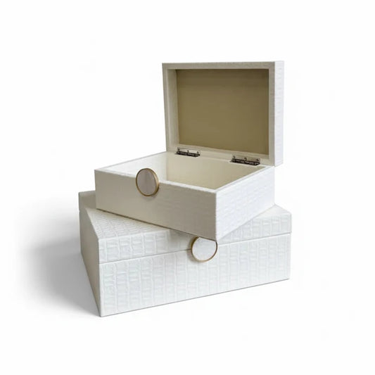 Mother of Pearl White Decor Box