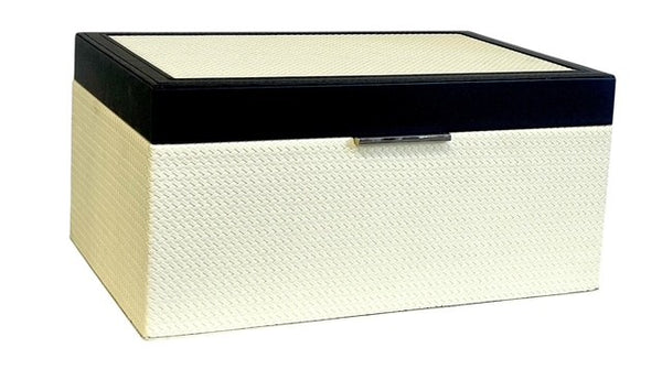 Coco Cream and Black Decor Box