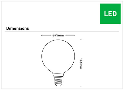 G95 Vintage LED E27 Globe