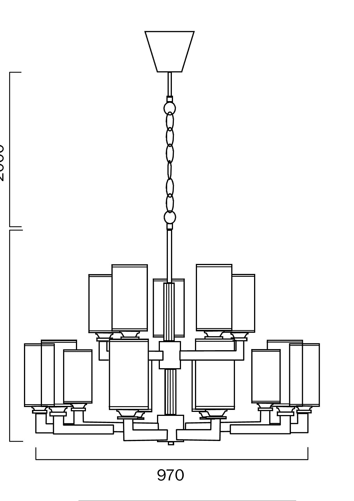 Ahern 15 Light Pendant